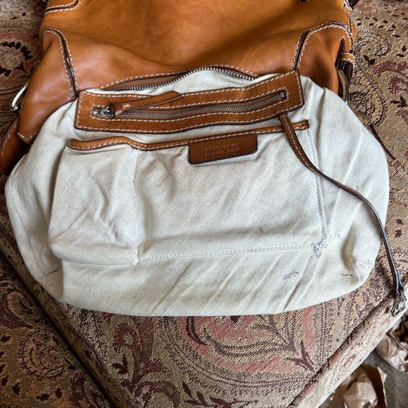 Michael Michael Kors Vintage Leather Hobo Handbag - Picture 10 of 17